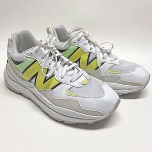New Balance 5740 “Lemonade” Sneakers Size W8 White Yellow Green Lace-up